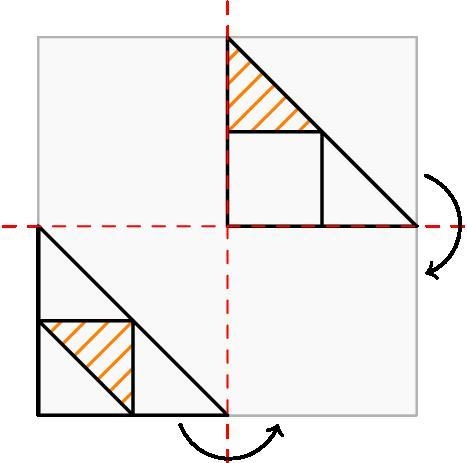 The picture shows a piece of transparent paper with a design drawn on it. The paper-example-1