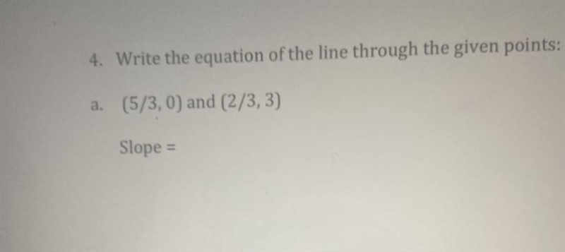 Write the equation of the line through the given points : I need help please-example-1