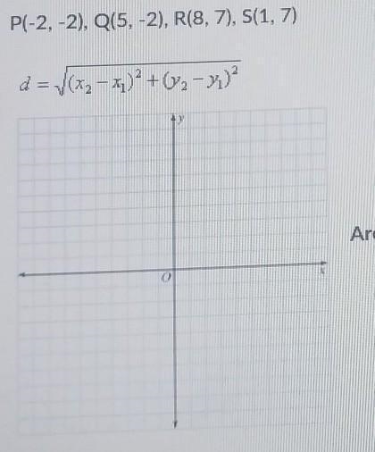 Graph the polygon and then find the area and perimeter-example-1