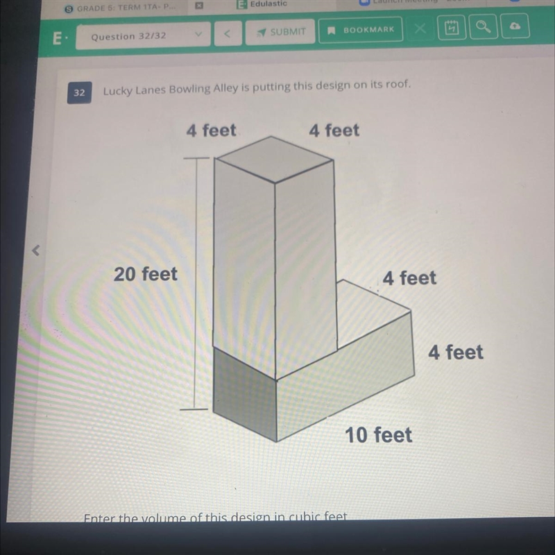 32Lucky Lanes Bowling Alley is putting this design on its roof.4 feet4 feet20 feet-example-1