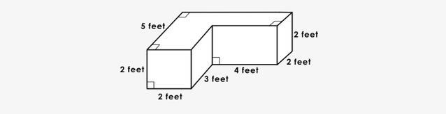 A storage bin in the corner of joes room has the dimensions shown below. what is the-example-1