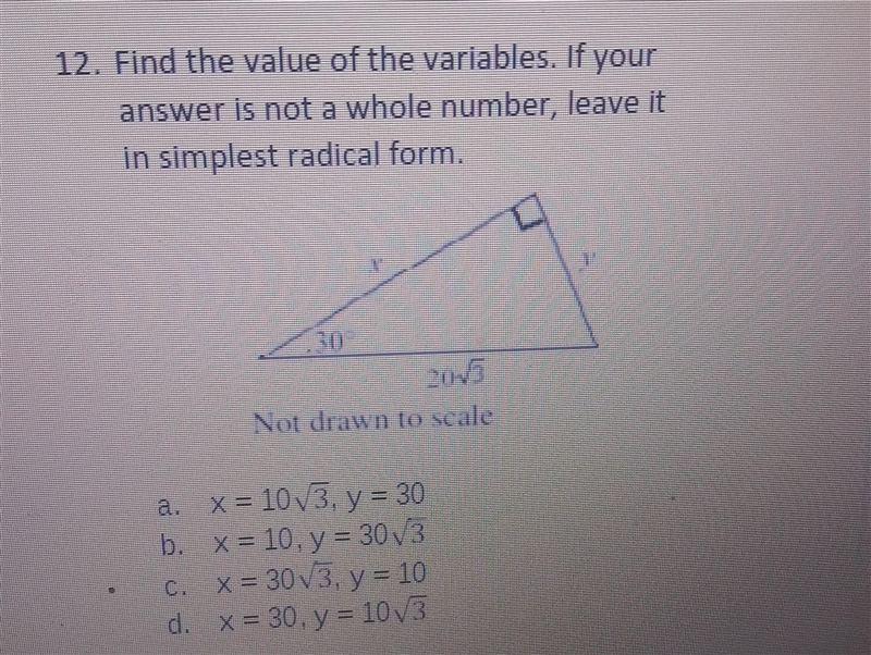 find the value of the variable. if your answer is not a whole number, leave it in-example-1