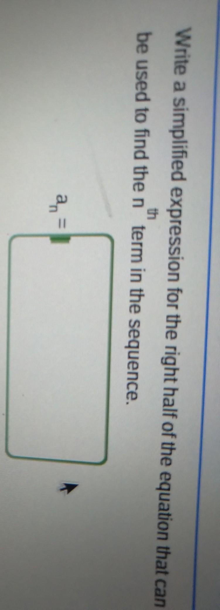 Write a simplified expression for the right half of the equation that can be used-example-1