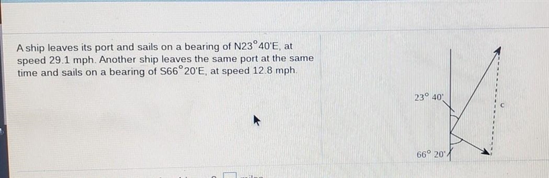 How far apart are the ships after 4 hours ?-example-1