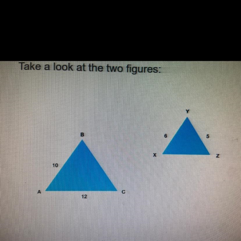 If the two triangles are similar using SAS, which angles must be equivalent?-example-1