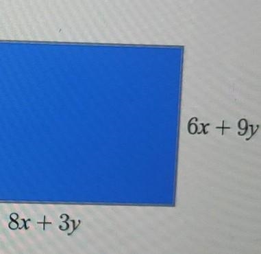 Write a polynomial in two variables that describe the total area of the shaded region-example-1