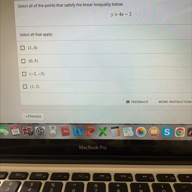 Select all of the points that satisfy the linear inequality-example-1