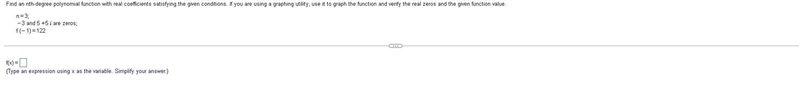 Find an nth-degree polynomial function with real coefficients satisfying the given-example-1