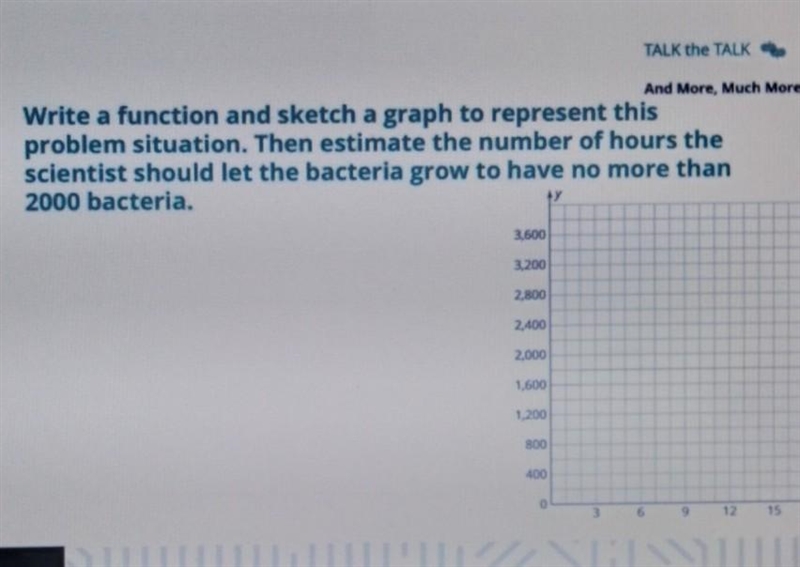 Write a function and a sketch a graph to represent his problem situation. Then estimate-example-1