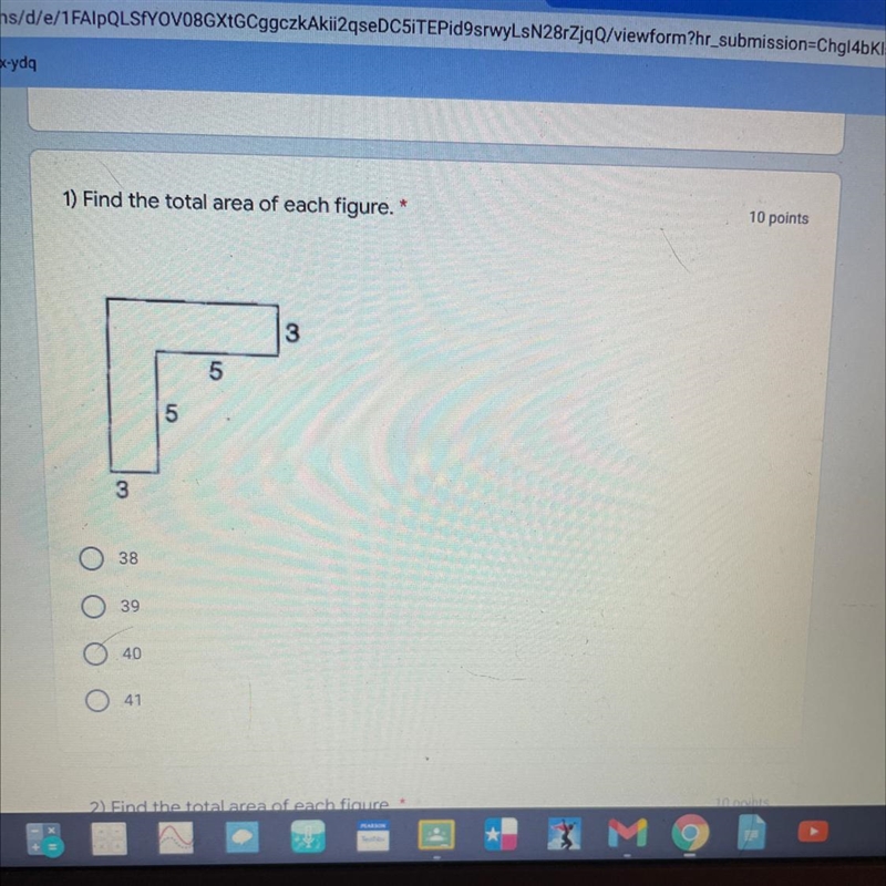 1) Find the total area of each figure. *10 points35533839Ο Ο Ο Ο4041-example-1