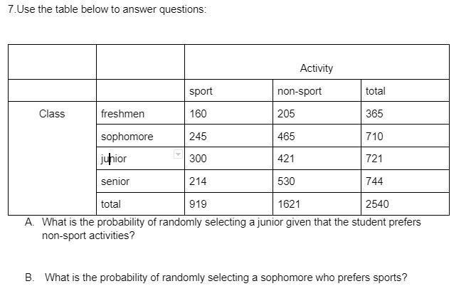 Use the table below to answer questions:What is the probability of randomly selecting-example-1