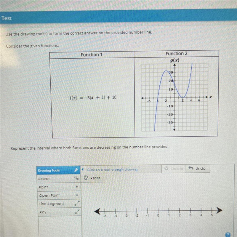 Use the drawing tool(s) to form the correct answer on the provided number line.Consider-example-1