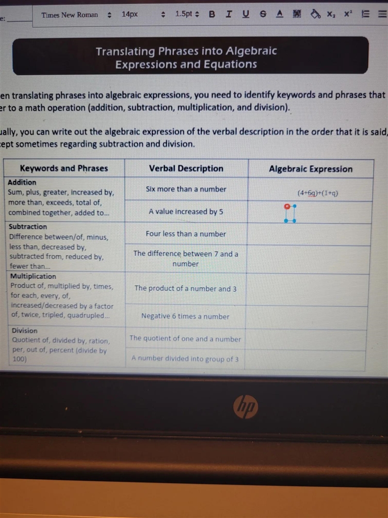 Hello I'm a freshman in algebra 1 and I really would like some help with translating-example-1