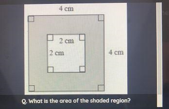 8 cm²12 cm²4 cm²16 cm²Q. What is the area of the shaded region?-example-1