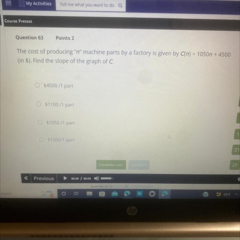 Find the slope of the graph of C-example-1