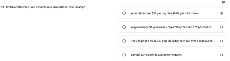 Which of these is an example of a proportional relationship-example-1