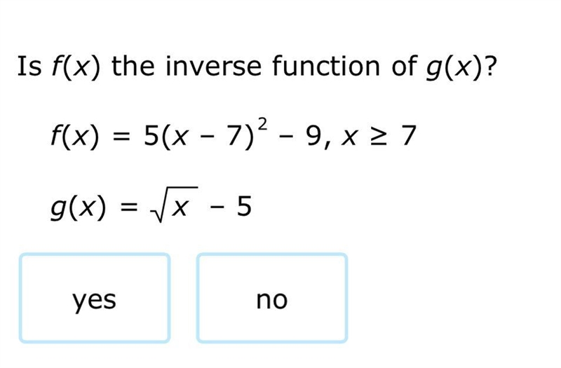 What is the answer yes or no?-example-1