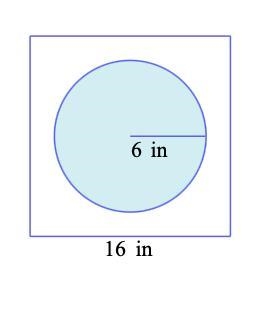 A dart hits the square dartboard shown below at a random point. Find the probability-example-1