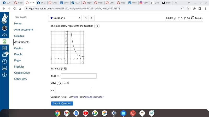 Evaluate F ( 3 ) : F ( 3 ) = X =-example-1