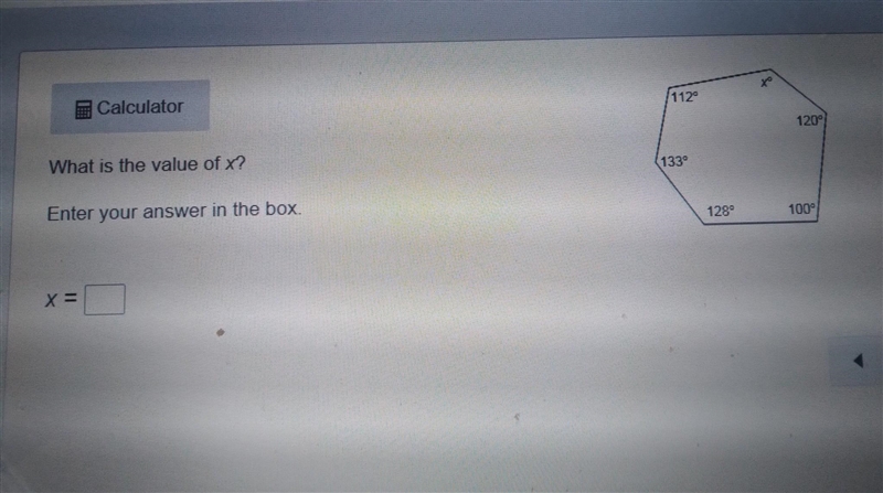 What is the value of x? Enter your answer in box.​-example-1