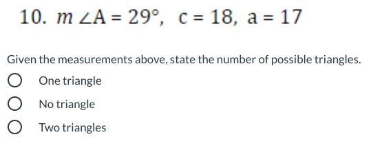 How many possible triangles? please help fast-example-1