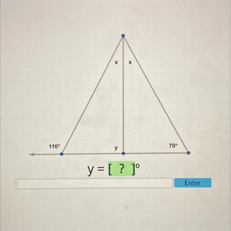 How to find y in angle sum theorem-example-1