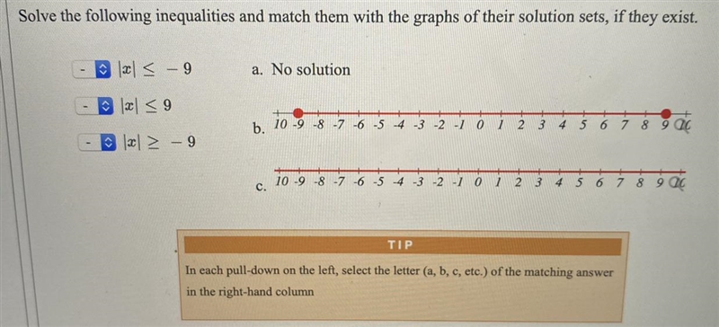 Due Thu 06/16/2Solve the following inequalities and match them with the graphs of-example-1