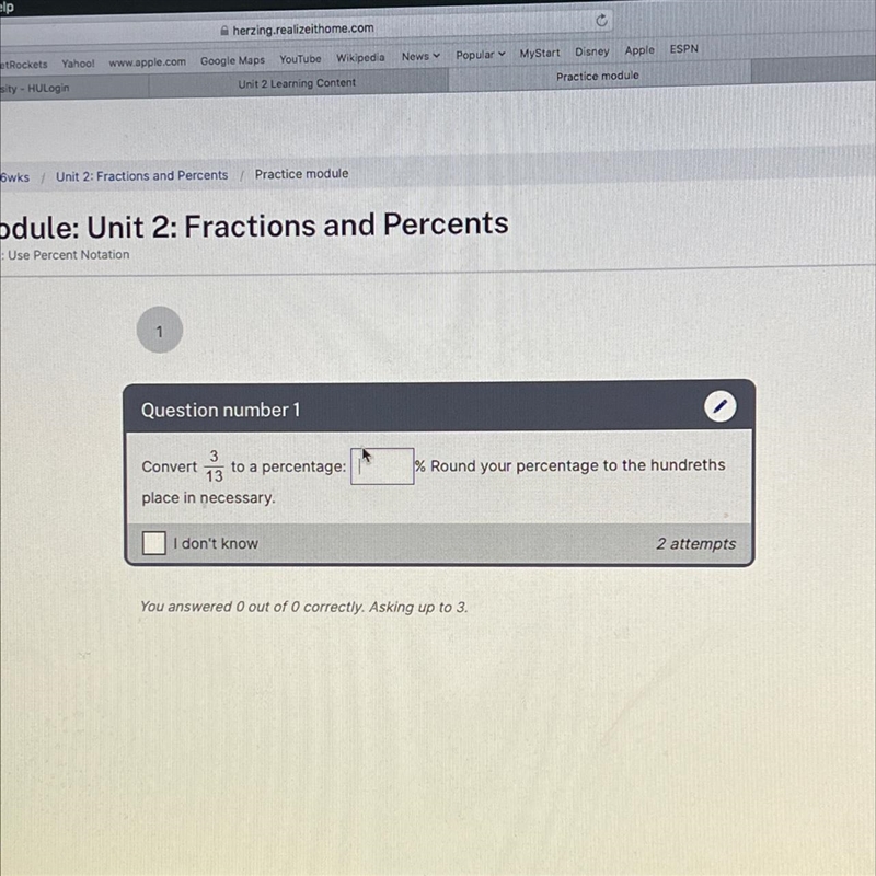 Convert 3 over 13 to a percentage round your percentage to the hundredth place in-example-1