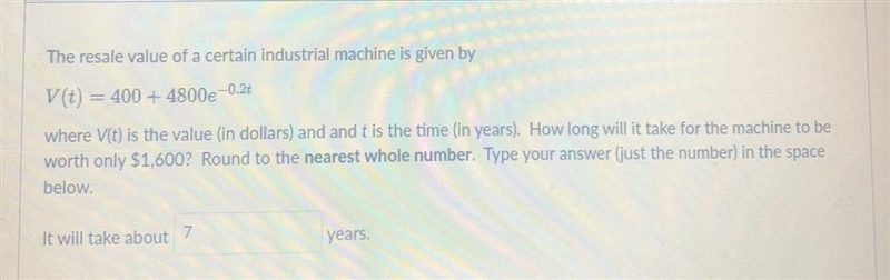 Question 121 ptsRefer to Question 11. How fast is the resale value changing when t-example-1