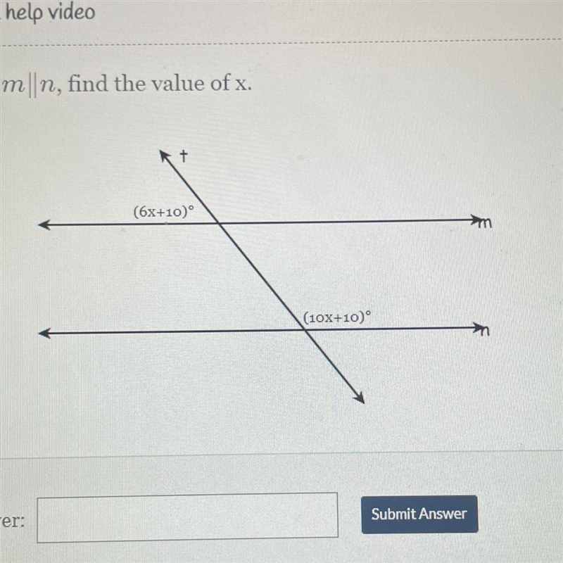 Transversal problems with equations level 1 (6x+10) (10x+10)-example-1