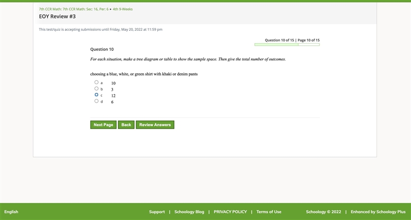 For each situation, make a tree diagram or table to show the sample space. Then give-example-1