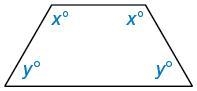 The measures of the acute angles in the isosceles trapezoid are one-half times the-example-1