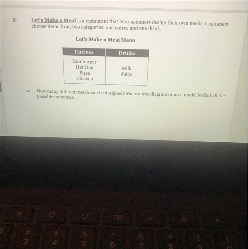 How many different meals can be designed? Make a tree diagram or area model to find-example-1