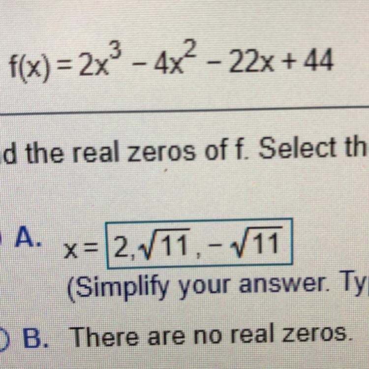 Use the real zeros to factor f over the real numbers-example-1