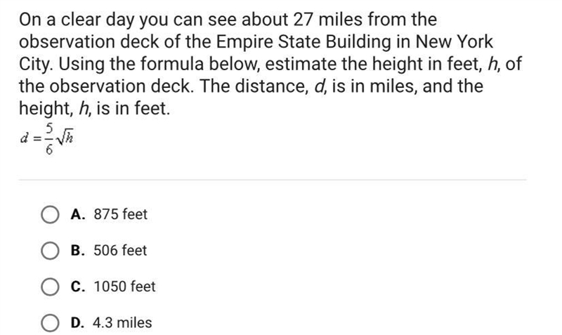 On a clear day you can see about 27 miles from theobservation deck of the Empire State-example-1