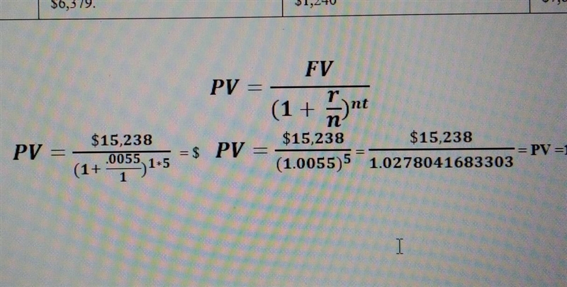 getting stuck towards the end. how do I solve for PV? Is my answer wrong? Unsure if-example-1