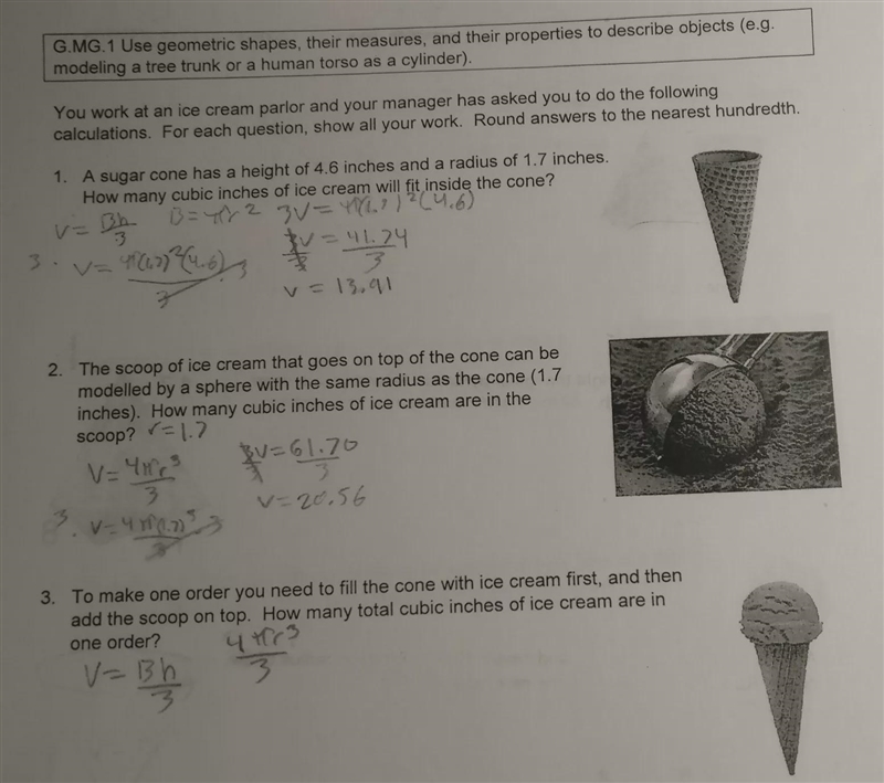 Hello! I need help in answering question number 3 which I will attach. Geometry 3 D-example-1