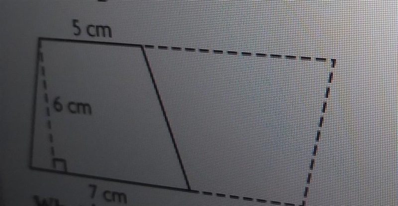 Tamara made a copy of a trapezoid to make a design in the shape of a parallelogram-example-1