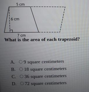 Tamara made a copy of a trapezoid to make a design in the shape of a parallelogram-example-2