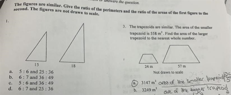 I need the answers to number one and how we get it-example-1