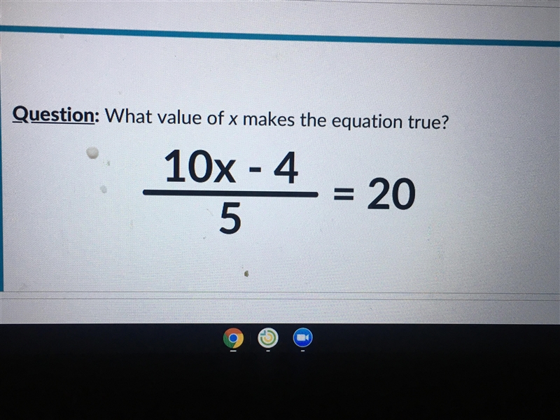 Wouldn’t the value of x be 10.4? Or am I wrong? Can someone help me out please?-example-1