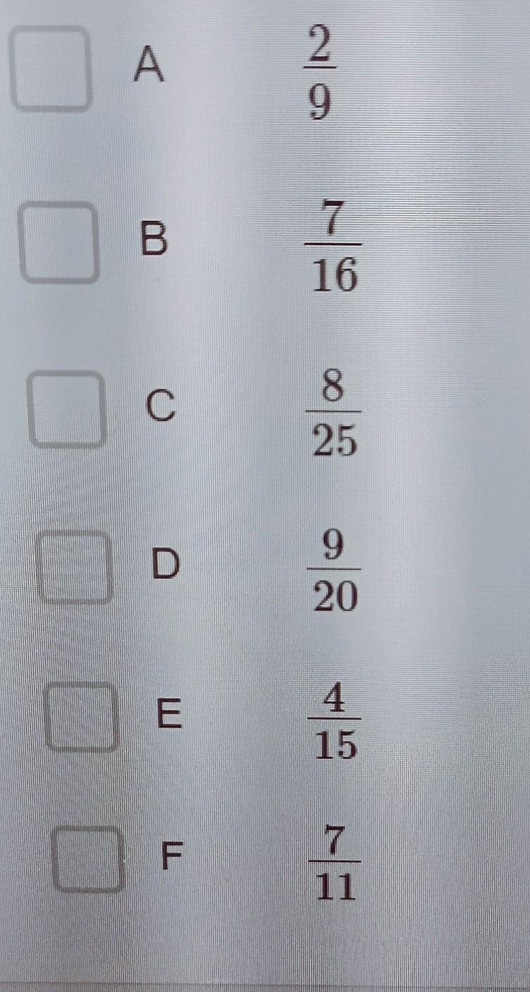 Select all the fractions that are represented by a repeating decimal. 2 A-example-1