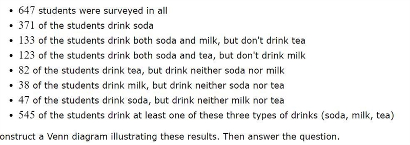 A college food court surveyed students to gather information about the types of drinks-example-2