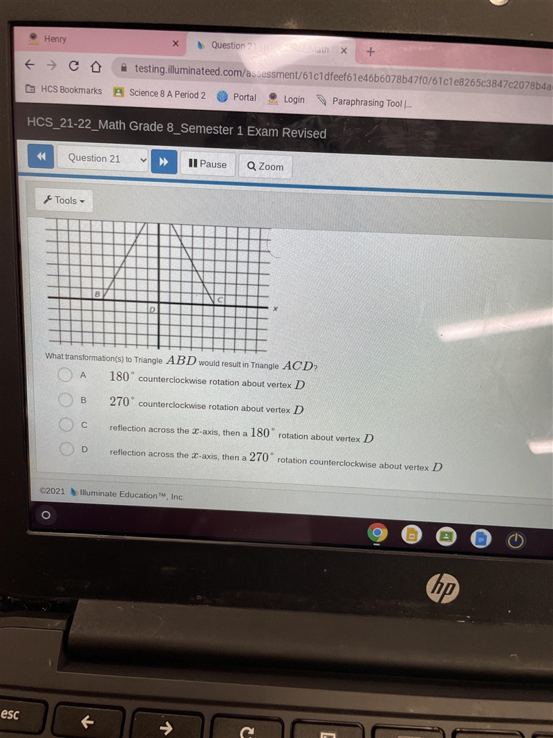 I need to know the answer to transformations of a triangle please-example-2