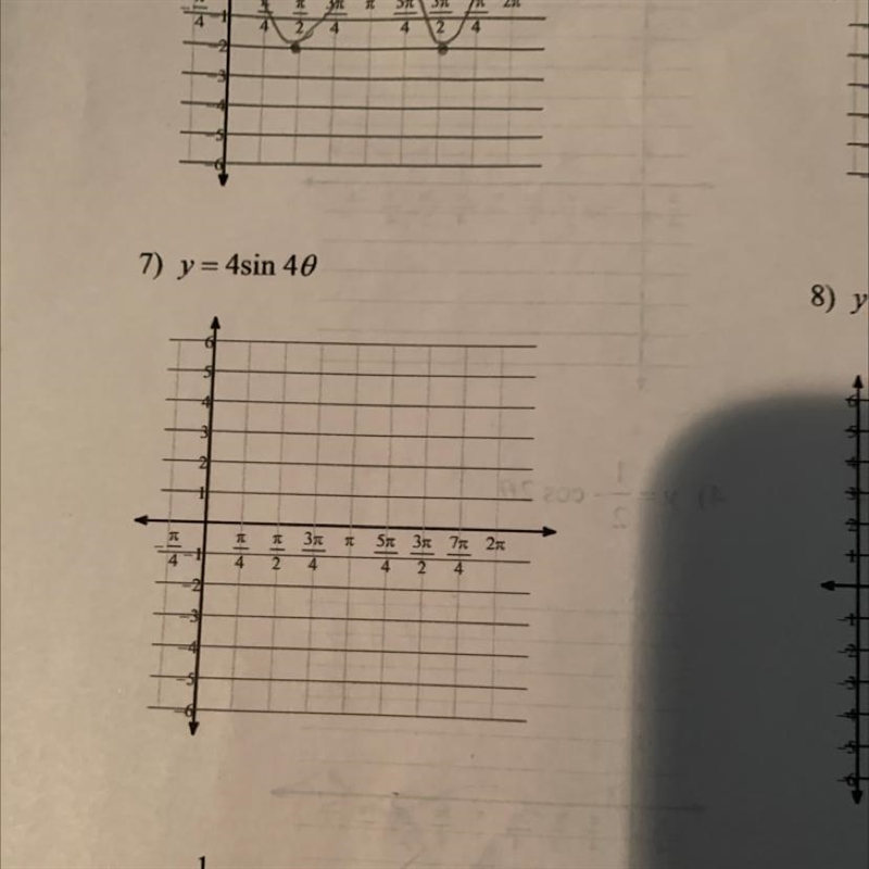 Using radians find the amplitude of each function then graph Question 7-example-1