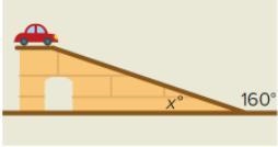 Truman's father is designing a toy car ramp for him. His dad determined that the measure-example-1