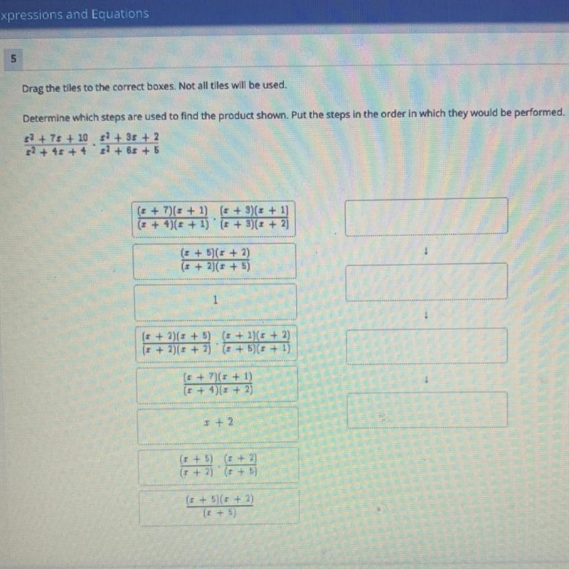 Drag the tiles to the correct boxes not all tiles will be used-example-1