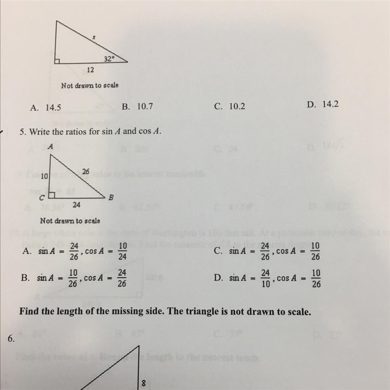 Please help me find the value of x for the triangle about. Question 4-example-1