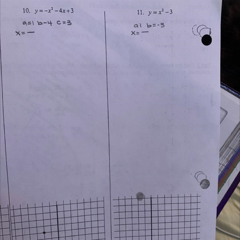 quadratic functions. Please help with both i’m just very confused and don’t understand-example-1