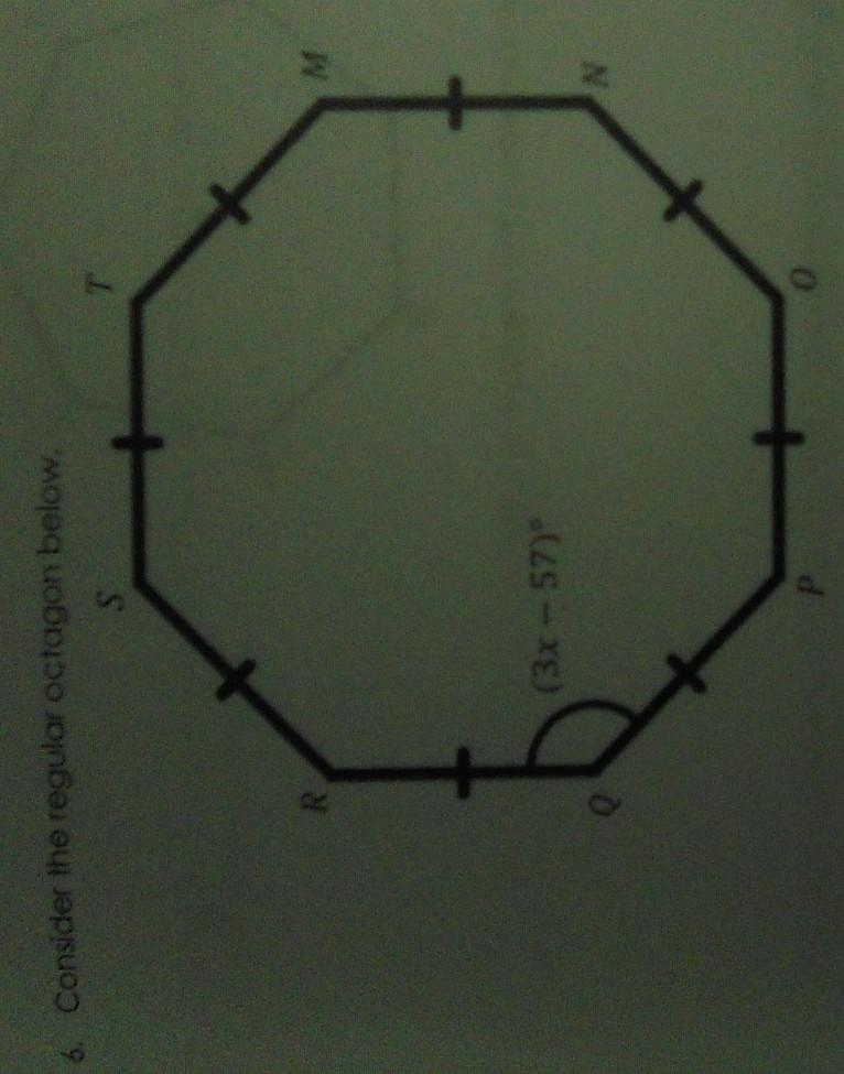 part A: find the value of each interior anglepart B: find the value of xPart C: find-example-1